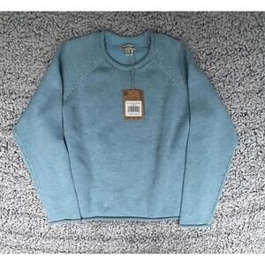 Toad & Co Alpineglo Sweater Women's Medium Blue Cloud Crewneck Knit NWT